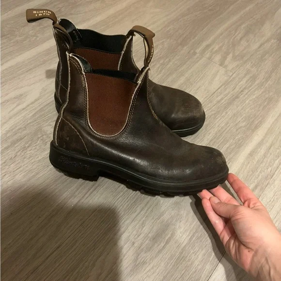 Blundstone 500 premium leather brown boots - Picture 4 of 9